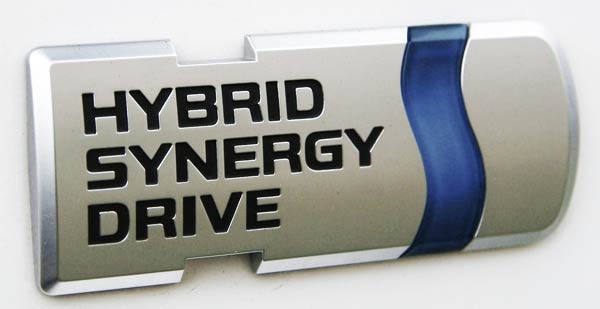 Toyota Hybrid Synergy Drive badge