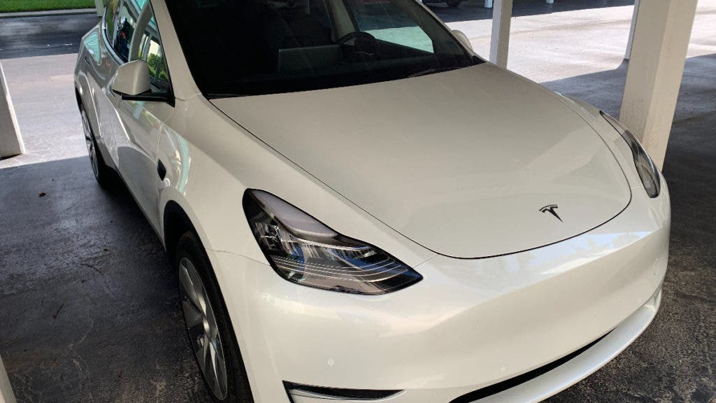 driving a Tesla