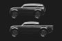 Teaser for modern Scout electric SUV and pickup