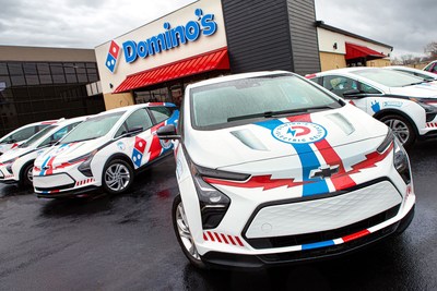 Domino's Bolt EV delivery vehicles
